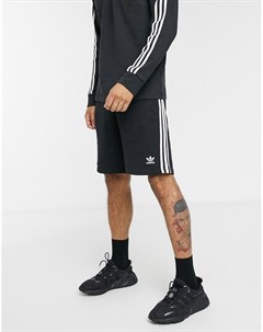 Черные шорты с тремя полосками adicolor Adidas originals