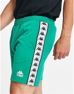 Зеленые шорты с логотипом Kappa