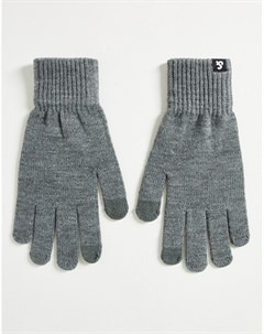 Серые трикотажные перчатки для сенсорных устройств Jack & jones