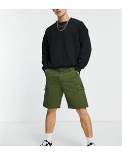 Свободные шорты карго цвета хаки в утилитарном стиле Sixth june