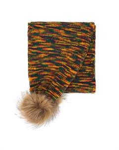 Женский разноцветный шарф с помпонами Wittchen