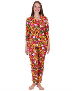 Жен пижама Папайя Малиновый р 54 Оптима трикотаж