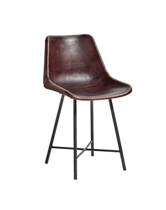 Кожаный стул classik коричневый 50x79x45 см Nordal
