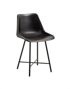 Кожаный стул черный 50x79x45 см Nordal