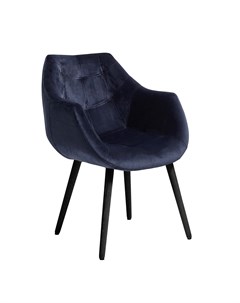 Обеденный стул с подлокотниками синий 60x86x65 см Nordal