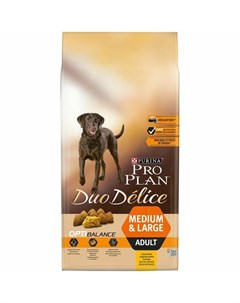 Pro Plan Duo Delice сухой корм для взрослых собак средних и крупных пород с высоким содержанием кури Purina pro plan