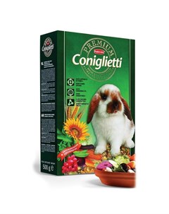 Корм Premium coniglietti для кроликов и молодняка комплексный основной 500 г Padovan