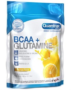 BCAA Glutamine вкус апельсин 500 гр Quamtrax