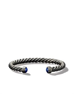 Браслет кафф Cable Classic из серебра с лазуритами David yurman