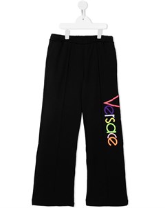 Широкие брюки с логотипом Versace kids