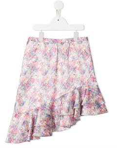 Асимметричная юбка с цветочным принтом Marchesa notte mini