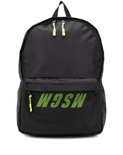 Рюкзак с логотипом и сетчатыми вставками Msgm