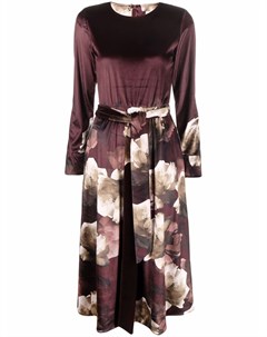 Платье с завязками и цветочным принтом 813