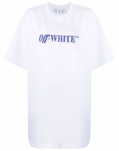 Платье футболка с логотипом Off-white