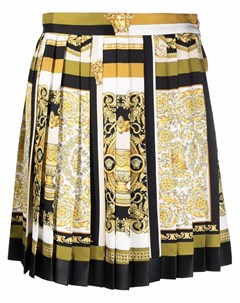 Плиссированная юбка с принтом Versace
