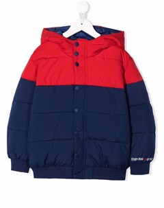 Пуховик с капюшоном и логотипом Emporio armani kids