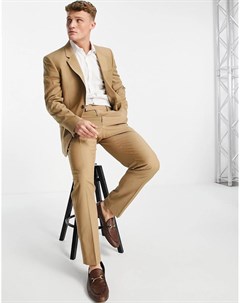 Светло коричневые узкие брюки Asos design