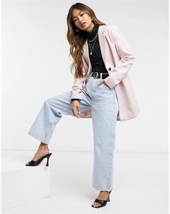 Розовое строгое пальто Vero moda