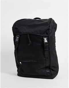 Черный нейлоновый рюкзак с двойными лямками Asos design