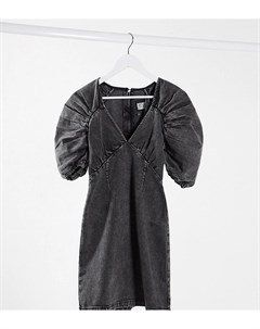 Черное джинсовое платье inspired Reclaimed vintage