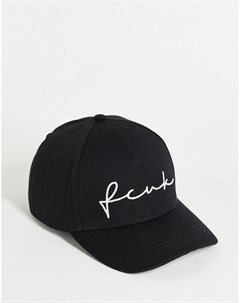Черная кепка с логотипом French connection