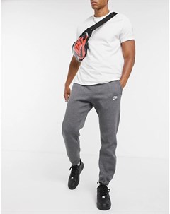 Темно серые флисовые джоггеры в стиле casual Club Nike