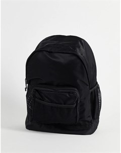 Черный нейлоновый рюкзак с сетчатыми карманами Asos design