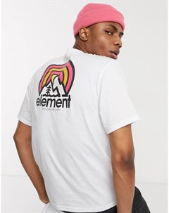 Белая футболка с принтом Element