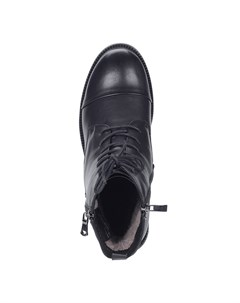 Черные ботинки из кожи на шнуровке Respect