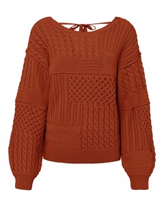 Пуловер с V образным вырезом на спине Bonprix