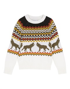 Пуловер с волками Bonprix