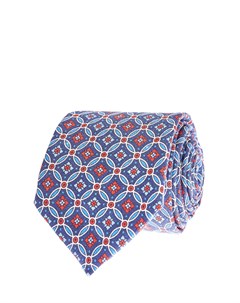 Шелковый галстук ручной работы из фактурного жаккарда Canali