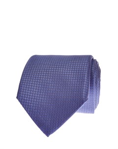 Шелковый галстук с вышитым принтом в синей гамме Canali