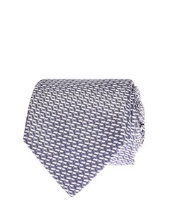 Шелковый галстук с жаккардовым 3D принтом Canali