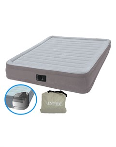 Надувная кровать Comfort Plush 152х203х33см встроенный насос 67770 Intex