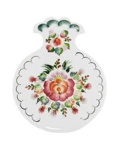 Доска разделочная Яблоко цветы Семикаракорская керамика