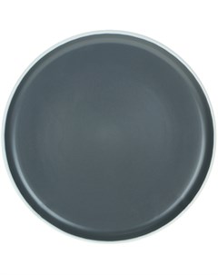 Тарелка десертная 20 см темно серая матовая Meibo