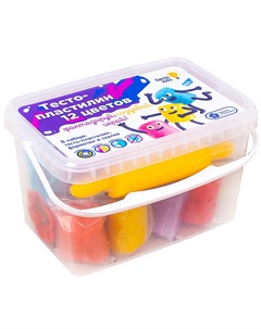Набор для детской лепки Genio Kids Тесто пластилин 12 цветов Dream makers