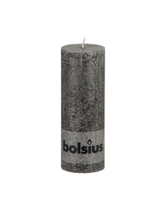 Свеча rustic 190 68 антрацит Bolsius