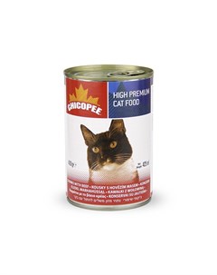 Cat Chunks Beef консервы для кошек всех возрастов с кусочками говядины в соусе 400 г Chicopee