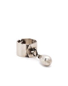 Серебряное кольцо с декоративным жемчугом Ann demeulemeester