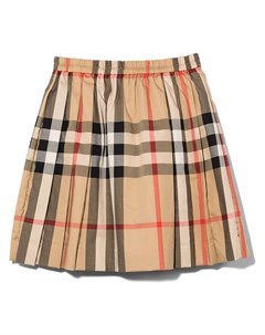 Мини юбка А силуэта в клетку Vintage Check Burberry kids