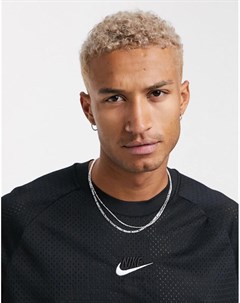 Черная сетчатая футболка с круглым вырезом Air Nike
