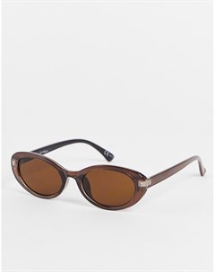 Женские коричневые овальные солнцезащитные очки Jeepers peepers