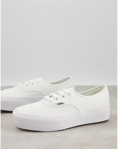 Белые кеды на платформе Authentic 2 0 Vans