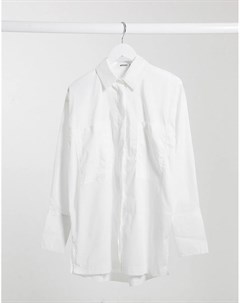 Белая поплиновая рубашка в стиле oversized от Missguided