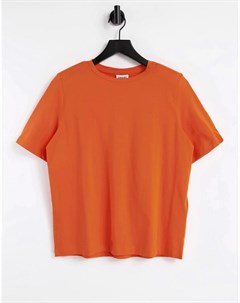 Оранжевая футболка из органического хлопка Aware Vero moda
