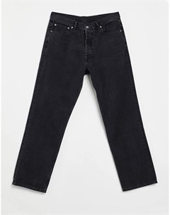 Прямые джинсы черного выбеленного цвета Dash Dr denim