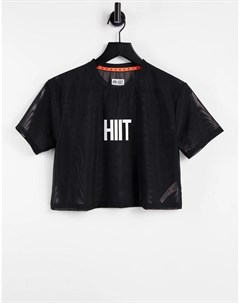 Черная футболка с логотипом Hiit