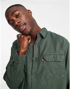 Зеленая рубашка навыпуск из хлопковой конопли Jackson Levi's®